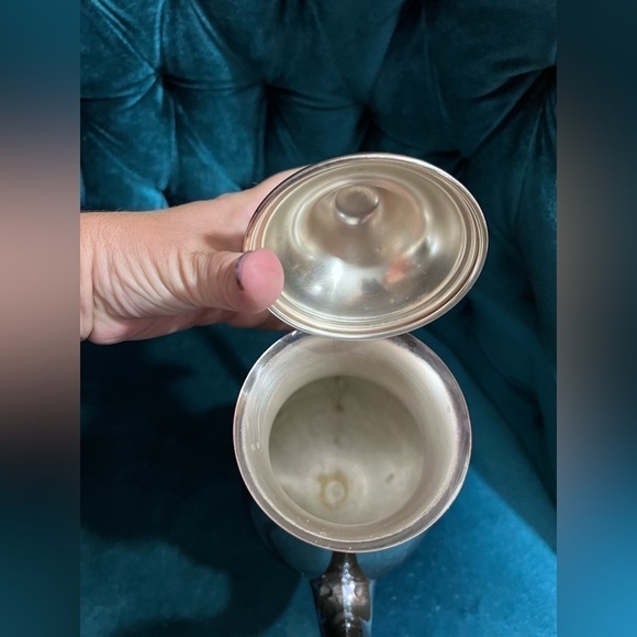 1980s F. B. rogers silver tea pot with art deco flair - Picture 8 of 13